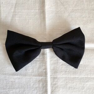 Large Black Hair Clip Bow Accessory Lolita Sweet Goth Coquette